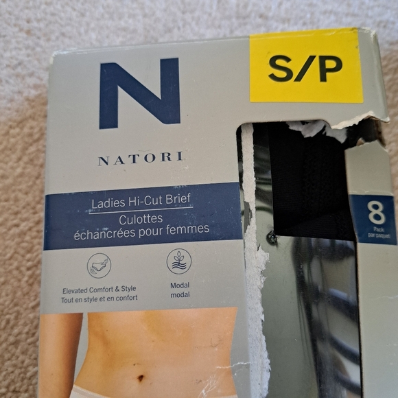 Natori Underwear 8 Pack Black Panties Size Small New Hi Cut Briefs - Picture 4 of 11